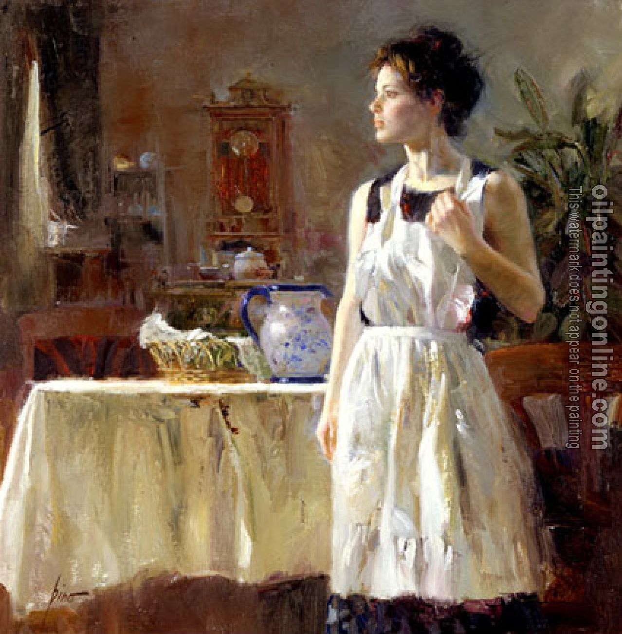 Pino Daeni - Impression oil painting.